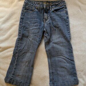 ARIZONA JEAN CO Denim Girls Pants Jeans Size 12 Shorts Slim Rhinestones Bermuda